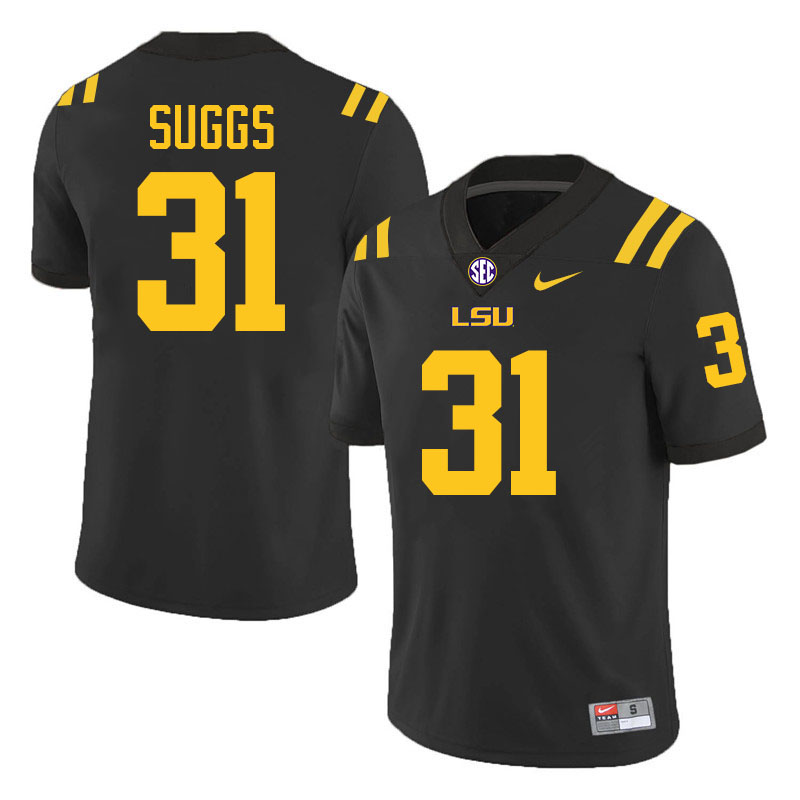 Jay'viar Suggs LSU Tigers Jersey,Louisiana State University Tigers Football Jersey-Black